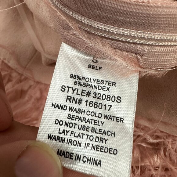 Blue B. Womens Collection Pink Fringed Mini Skirt Size S - Picture 5 of 6